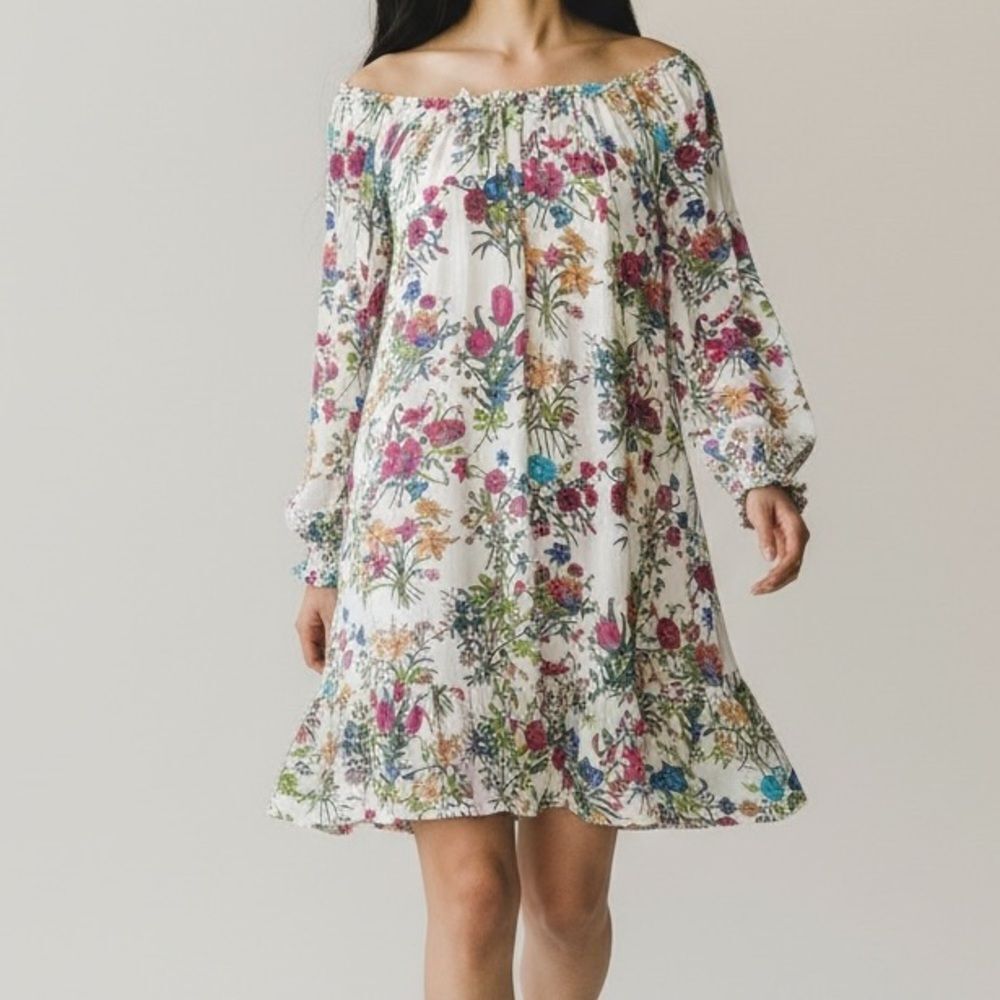 Essential Antwerp Floral Long Sleeve Dress in Size EU 38